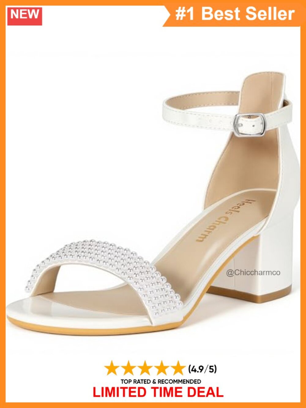 Strappy Chunky Block Low Heeled Open Toe Sandals 2 Inch